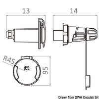 Cruiser 3P socket 16 A 230 V
