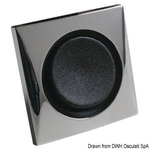 Single switch 10 A chromed/black