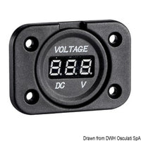 Digital voltmeter 8/32 V recess mounting