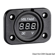 Digital voltmeter 8/32 V recess mounting