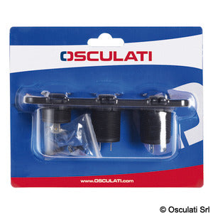 Digital voltmeter and ammeter, p. outlet 12V, USB
