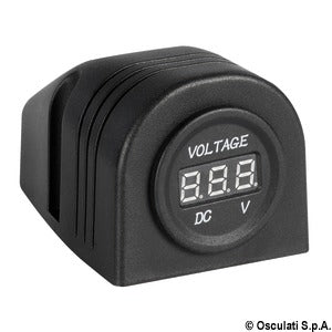 Digital voltmeter 8/32 V flat mounting
