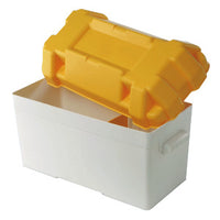 Battery box white/yellow moplen 120 A
