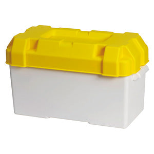 Battery box white/yellow moplen 120 A