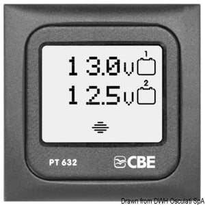 Digital voltmeter display