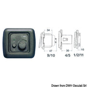Electronic dimmer 40 W dark grey
