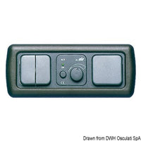 Triple screw cover dark grey