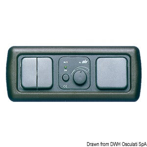 Triple screw cover dark grey