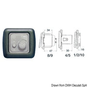 Single screw cover dark grey