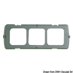 Triple mounting kit dark grey
