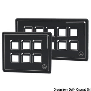 Touch-control electric panel 6 switches