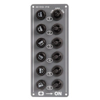 Electric control panel 6 switches