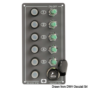 Elite control panel 5 switches + lighter plug