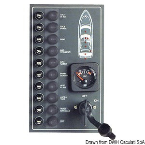 Watertight electric control panel