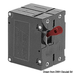 Airpax hydraulic magnetic circuit breaker 25A 80V