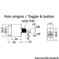 Airpax toggle hydraulic magn. circuit breaker 20 A