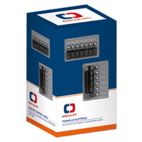Horizontal electric panel w/7 switches