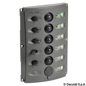 Electric panel w/automatic fuses and double LED