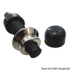 Watertight brass push button black