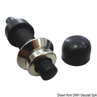 Watertight brass push button black