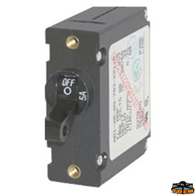A-series AC≈DC single pole toggle circuit breakers black lever Trem L0740521