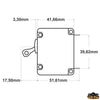 A-series AC-DC single pole toggle circuit breaker black lever 5A - Model 7200B - Max power 5A - Screw center distance 42.16 mm - 16 mm recessed hole [L0705521]