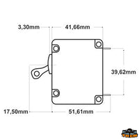 A-series AC-DC single pole toggle circuit breaker white lever model 7210B - Model 7210B - Max power 15A - Screw center distance 42.16 mm [K1407210]