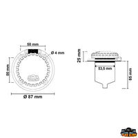 Socket 16A 250V aisi 316 stainless steel - IP 56 - Amp 16 - V 250 - Recess Ø mm53.5 - B Ø mm								

								4 - Cmm 50 [Z2032016]