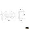 Recessed electric horn 12V 5A - Volts 12 - Amp 5 - Power dB 105 - Color White 9003 [L0212105]