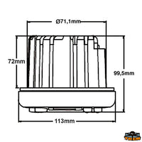 Radio USB/Bluetooth silver - AM/FM Model - (DAB not included) - Silver colour [L4600045]