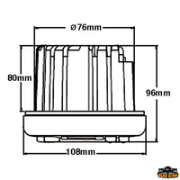 Built-in marine stereo - usb/bluetooth connectivity - sqyare shape black color - AM/FM model - DAB not included [L4600012]