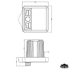 Built-in marine stereo - usb/bluetooth connectivity - sqyare shape black color - AM/FM model - DAB not included [L4600012]