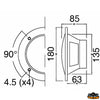 Pair of watertight loudspeackers - 6.5” model [L4601120]