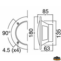 Pair of watertight loudspeackers - 6.5” model [L4601120]
