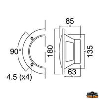 Pair of watertight loudspeackers - 6.5” model [L4601150]