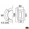Pair of watertight loudspeackers - 5.25" model - white colour [L4601525]