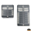 Fuse holder box with transparent snap cover manufactured in polycarbonate Trem L0612612