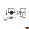 Waterproof fuse holder ip66with led warning light [L0602110]
