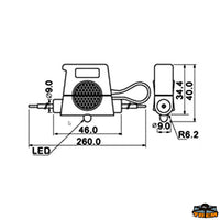 Waterproof fuse holder ip66with led warning light [L0602110]