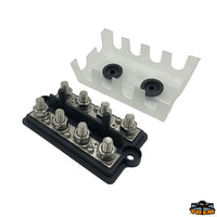 Busbar for high amperage terminals - 4+4 contacts - Dimension mm A135x B84 x C40 - Wheelbase 125 mm [L0648135]