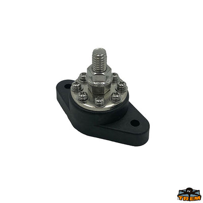 Multi cable connector 1xM10 - 8xM4 - Black model - Dimensions mm 84 x 45 x h 55 - Wheelbase 63 mm [L0663202]