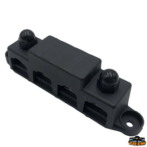 Busbar for high amperage terminals - Black model - Dimensions mm 168 x 35 x h 50 - Wheelbase 140 mm [L0614202]