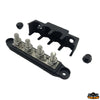 Busbar for high amperage terminals - Black model - Dimensions mm 168 x 35 x h 50 - Wheelbase 140 mm [L0614202]