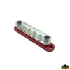 Busbar 6xM6 150A - Red model - Dimensions mm 150 x 28 x h 35 - Wheelbase 134 mm [L0606201]