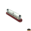 Busbar 3xM10 - 10xM5 300A - Red model - Dimensions mm 178 x 38 x h 43 - Wheelbase 163 mm [L0603201]