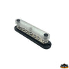 Busbar 3xM10 - 10xM5 300A - Black model - Dimensions mm 178 x 38 x h 43 - Wheelbase 163 mm [L0603202]