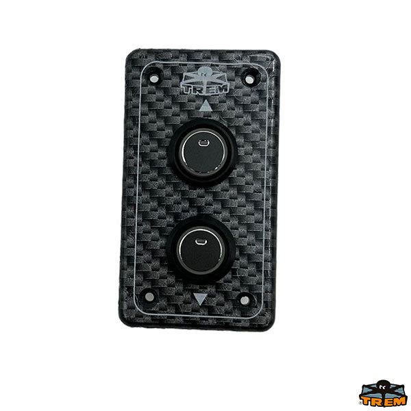 Black vertical electrical panel with pre wired caps and braid with fuse holder ideal for windlasses Trem L0680211