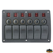 Rocker switch panel 9-32V Trem L0660086