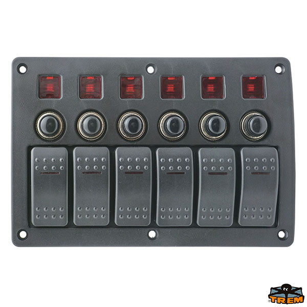 Rocker switch panel 9-32V Trem L0660086