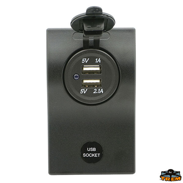 Extra modules for panel switches - double USB Trem L0660012